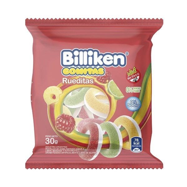 Gomitas Billiken Rueditas 30 g. #1