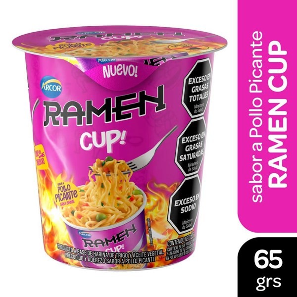 Sopa Ramen Sabor Pollo Picante 65 Grs Arcor #1
