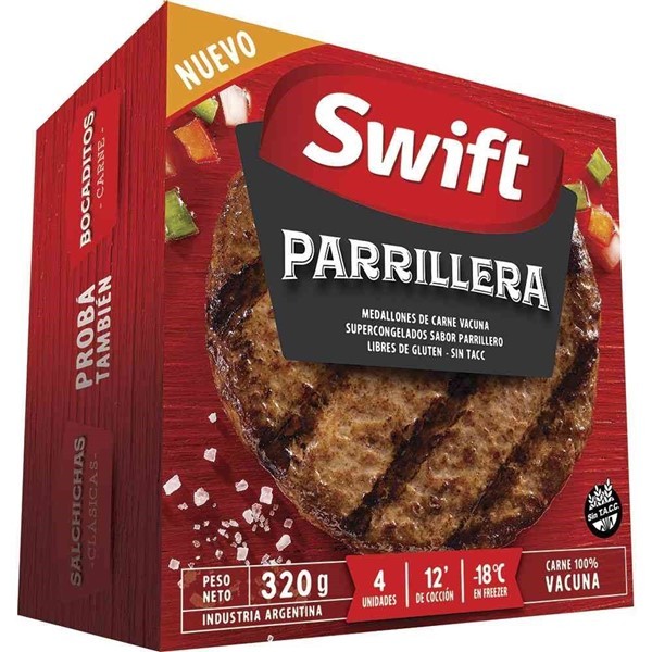 Medallones De Carne Parrilleros Swift 4 U- 320 Gr #1