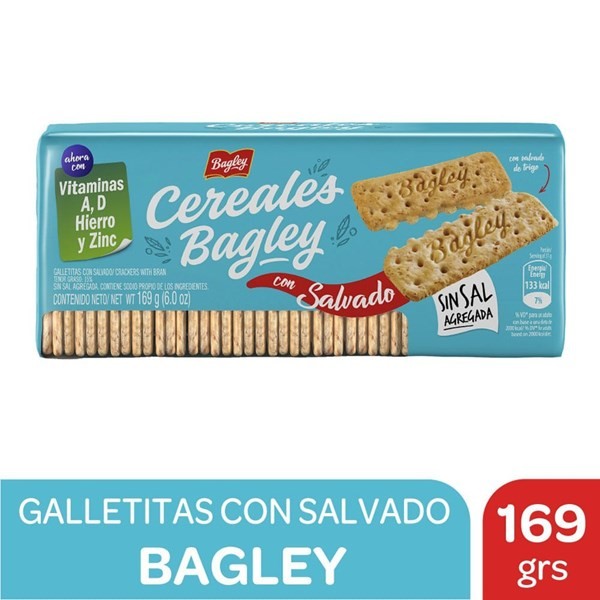 Galletitas Bagley Cracker Cereales Sin Sal 169 g. #1