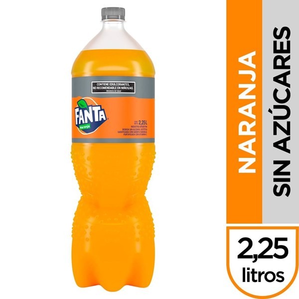 Gaseosa Fanta Sin Azúcar Naranja 2,25 Lt #1