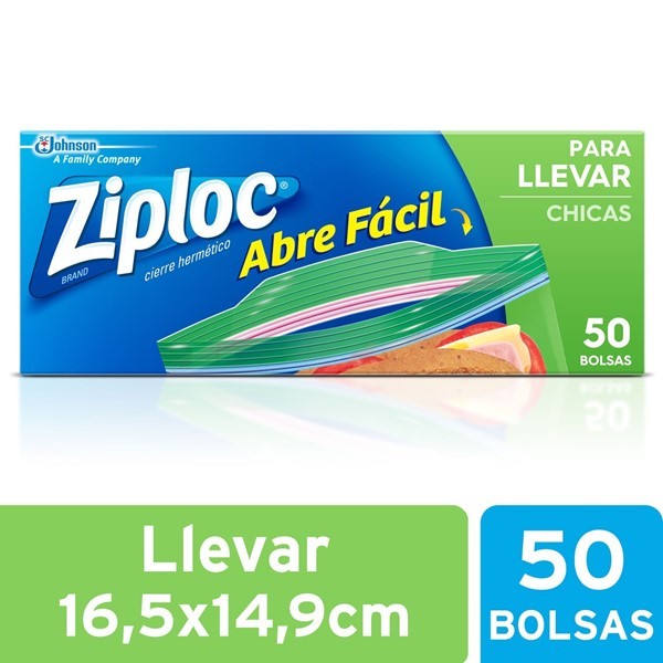Ziploc Bolsa Para Llevar Chica 50 Unidades alt