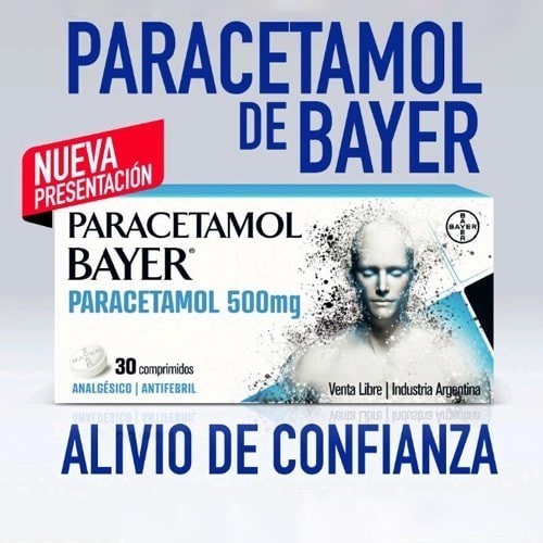 Paracetamol Bayer 500 Mg X 30 Comprimidos alt