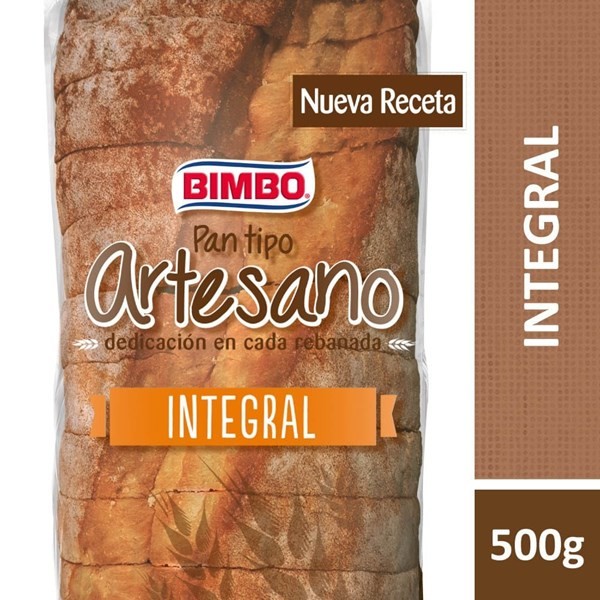 Pan Integral Artesano Bimbo X 500 G #1