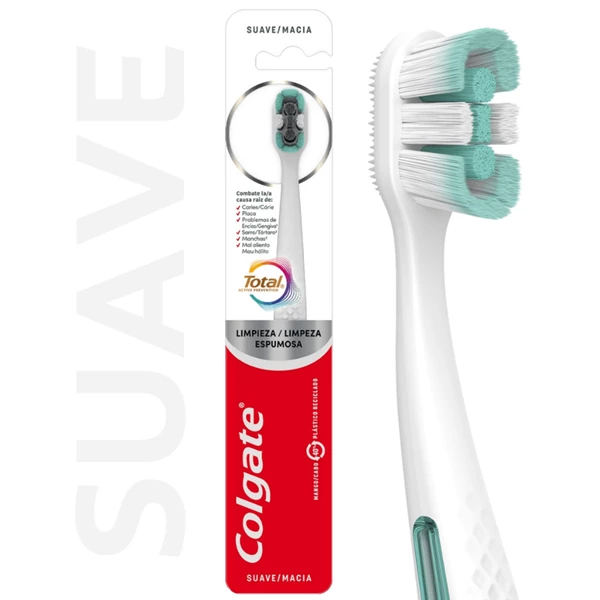 Colgate Cepillo Dental Total Foaming Clean Suave alt