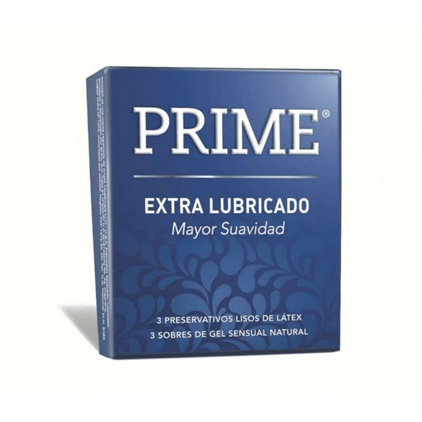 Prime Preservativos Extra Lubricado (3 Unidades)