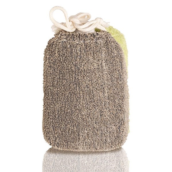 Basicare Esponja de Baño Con Mango Extensible Verde #1