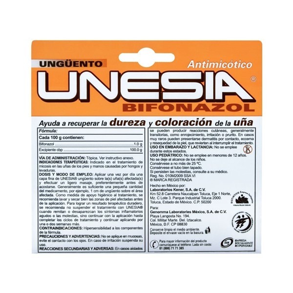 Unesia Bifonazol Unguento X 20 gr alt