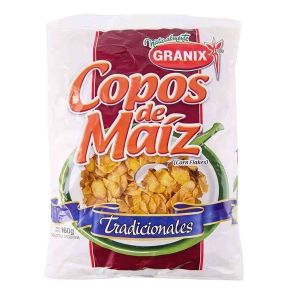 Copos De Maíz Tradicionales Granix 160 Gr