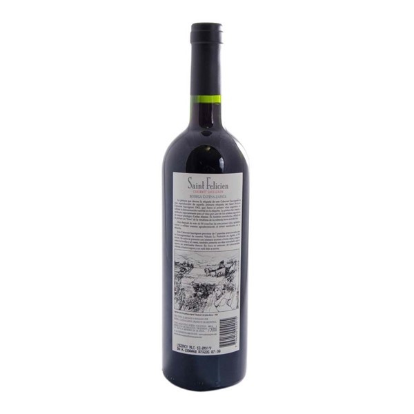 Vino Tinto Cabernet Sauvignon Saint Felicien 750 Cc alt