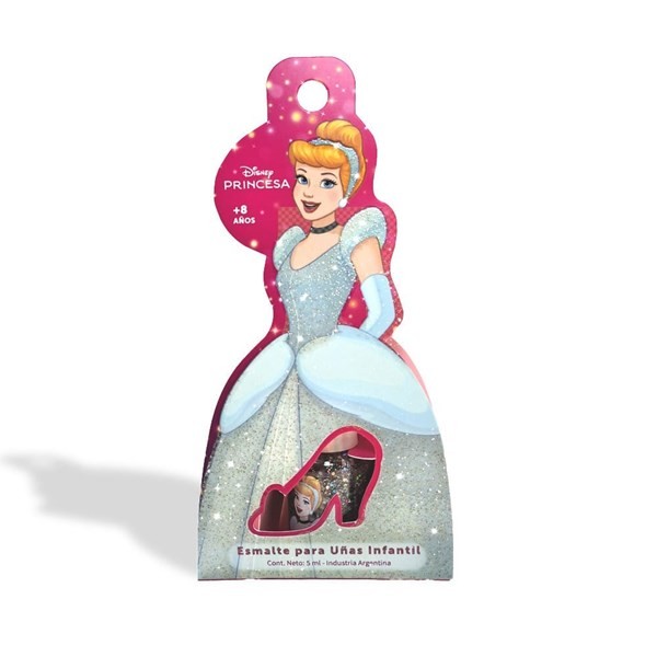 Disney Esmalte Cenicienta Plata Con Glitter #1