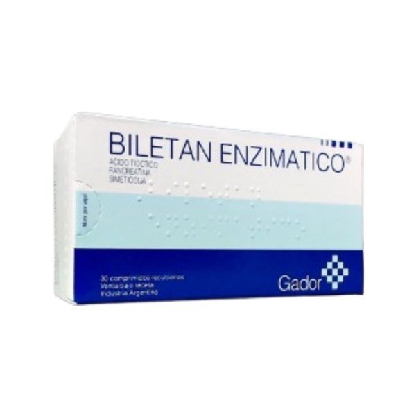 Gador Biletan Enzimatico Tióctico, C. + Pancreatina + Asoc. x 30 Comp #1