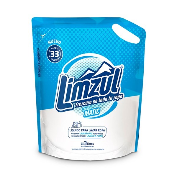 Jabón Líquido Para Ropa Limzul Matic Dp 3 lts. #1