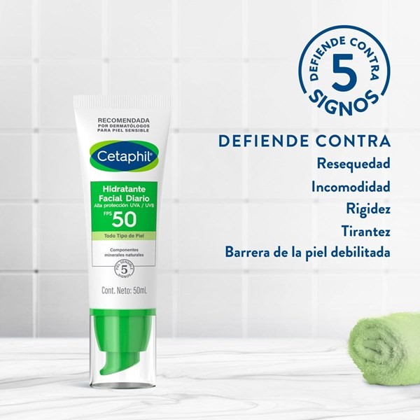 Cetaphil Hidratante facial diario FPS 50 50ml alt