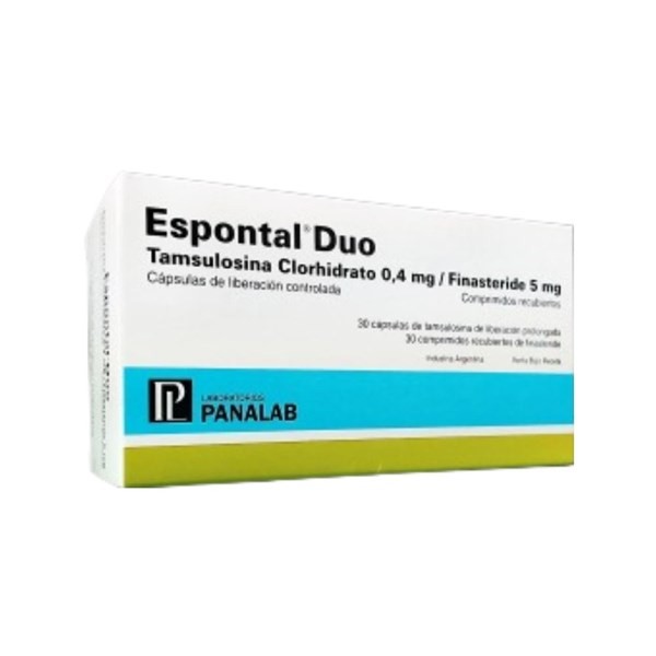 Panalab Espontal Duo Tamsulosina + Finasteride x 30 Cáps de Liberación Prolongada +30 Comp #1