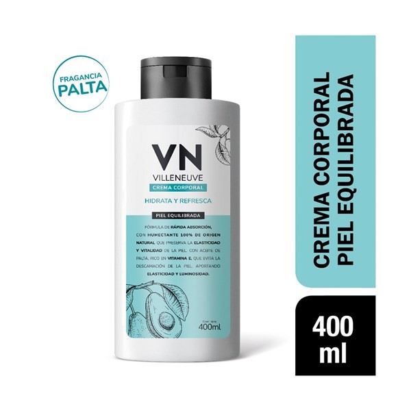 Crema Corporal Villeneuve Piel Equilibrada 400 cc. #1