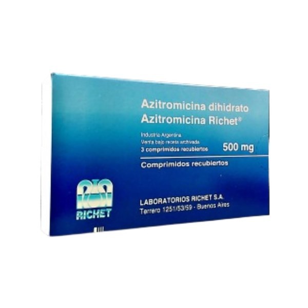 Laboratorios Richet Azitromicina Richet 500 Mg x 3 Comp. #1