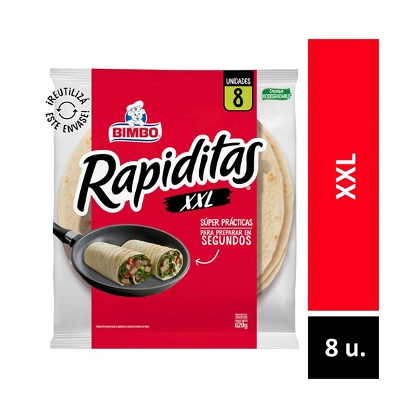 Rapiditas Clásicas xxl Bimbo en Bolsa 8 uni #1