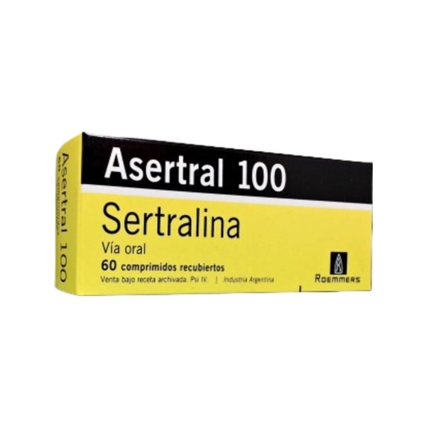 Roemmers Asertral Sertralina 100 Mg x 60 Comp Ranurados #1