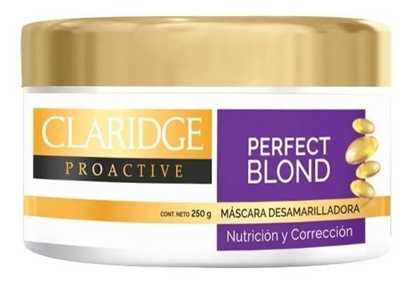 Claridge Mascarilla Desamarilladora Perfect Blond 250g #1