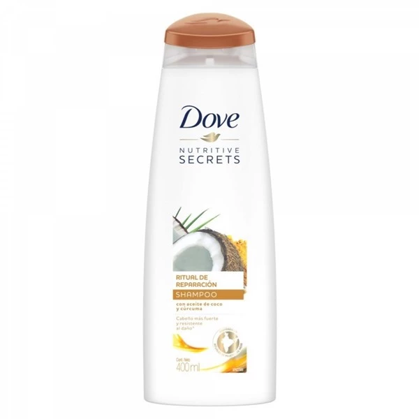 Dove Shampoo Ritual de Reparación Coco Y Cúrcuma 400 ml alt