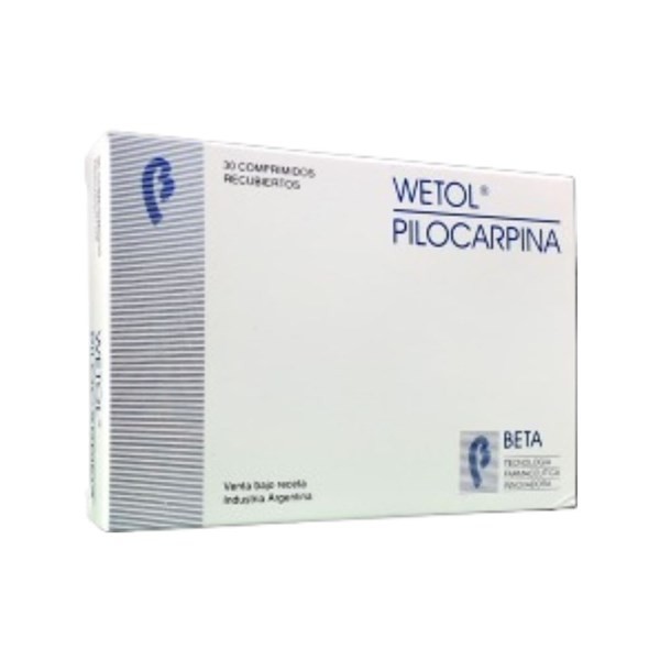 Beta Wetol Pilocarpina x 30 Comp Recubiertos #1