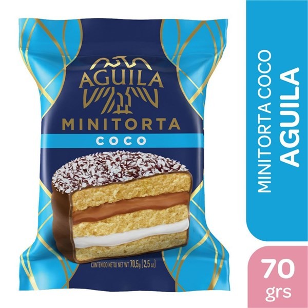 Alfajor Coco Aguila Mini Torta 70.5 G.