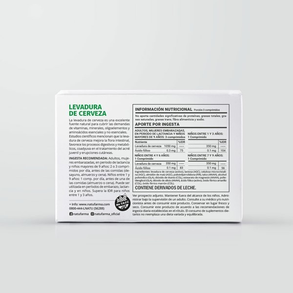 Suplemento Dietario Natufarma Levadura de Cerveza x 40 comprimidos alt