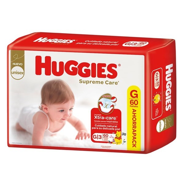 Huggies Pañales Supreme Care g (60 Unidades) alt