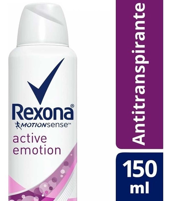 Desodorante Antitranspirante Rexona Active Emotion Women en Aerosol x 150 ml alt