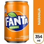 Gaseosa Fanta Naranja 354 Ml #1