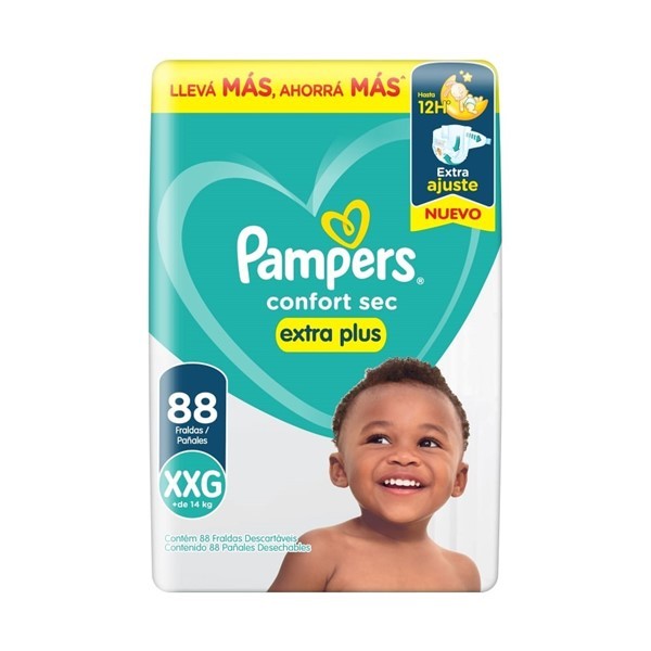 Pañales Pampers Confort Sec Plus Jumbopack Xxg #1