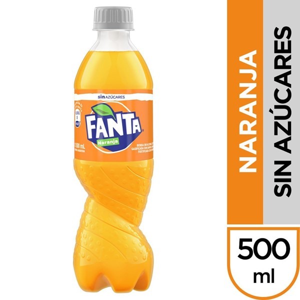 Gaseosa Fanta Sin Azúcar Naranja 500 Ml #1