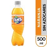 Gaseosa Fanta Sin Azúcar Naranja 500 Ml #1