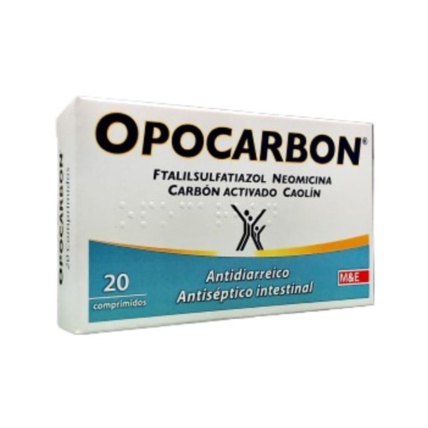 M&E Opocarbon Ftalilsulfatiazol + Asoc x 20 Comp #1