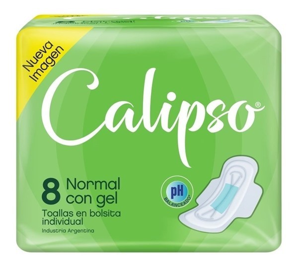 Calipso Toallitas Higénicas Normal x 8 Unidades Unico