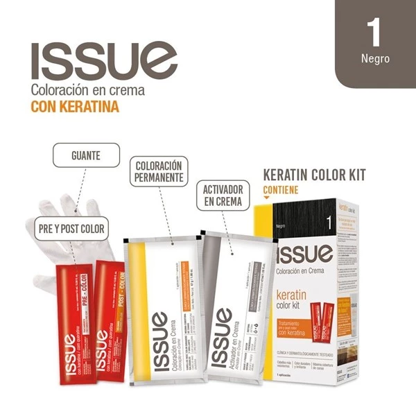 Issue Keratin Color 1 negro alt