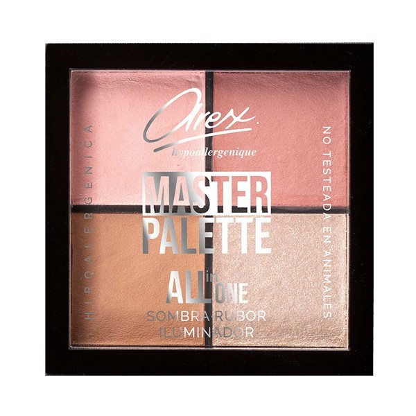 Arex Master Palette All In One Sombra+Rubor+Iluminador 4 Tonos__D5918e