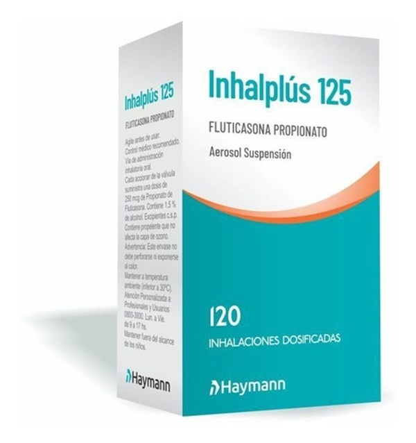Inhalplus Aerosol Inhalador 125 mcg | 120 Dosis | Fluticasona Propinato #1