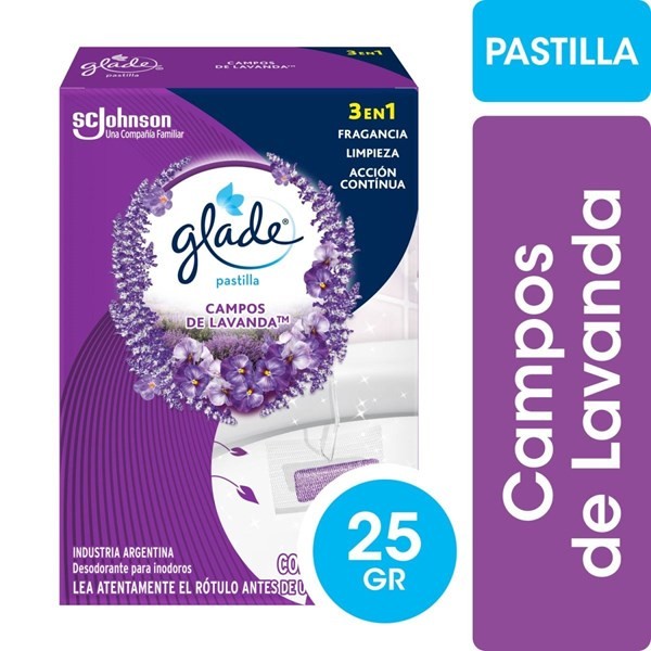 Glade Pastilla Para Inodoro Campos de Lavanda 25 gr