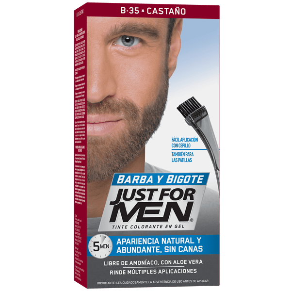 Just For Men Colorante Gel Barba Y Bigote Color Castaño
