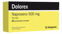 Dolorex 500 mg x 20 comprimidos - Naproxeno #1