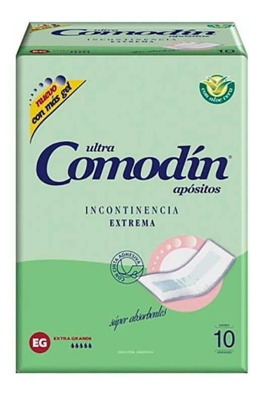 Comodin Apositos Incontinencia Extrema (con Cinta Adhesiva) X10 Ex.gde.