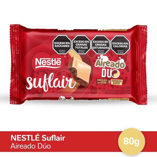 Suflair® Chocolate Aireado Duo X 80 Gr #1