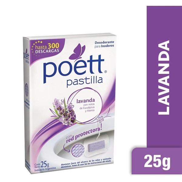 Pastilla Para Inodoros Poett Lavanda 25 Gr #1