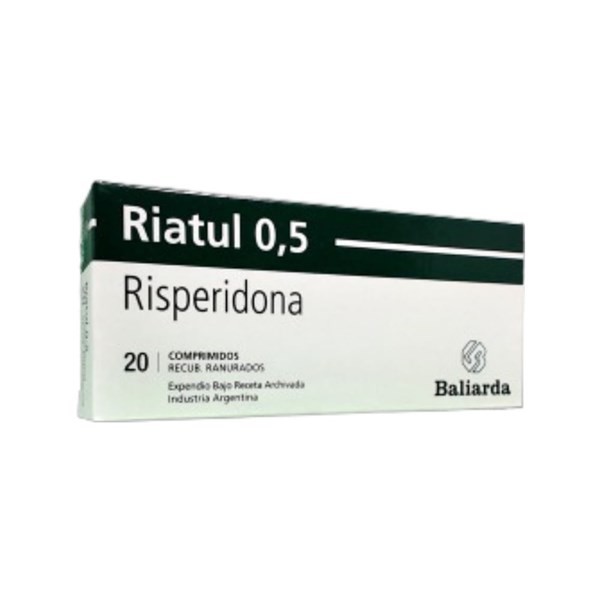 Baliarda Riatul 0.5 0.5 Mg Risperidona x 20 Comp Recubiertos Ranurados #1