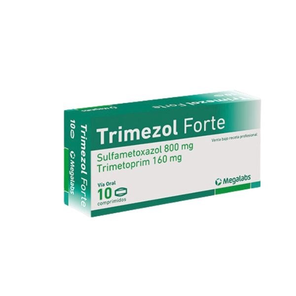 Trimezol Forte 800/160 mg | 10 Comprimidos | Sulfametoxazol + Trimetoprim  #1
