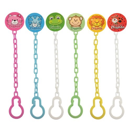 Dispita Cadena Porta Chupete Con Broche Estampado alt