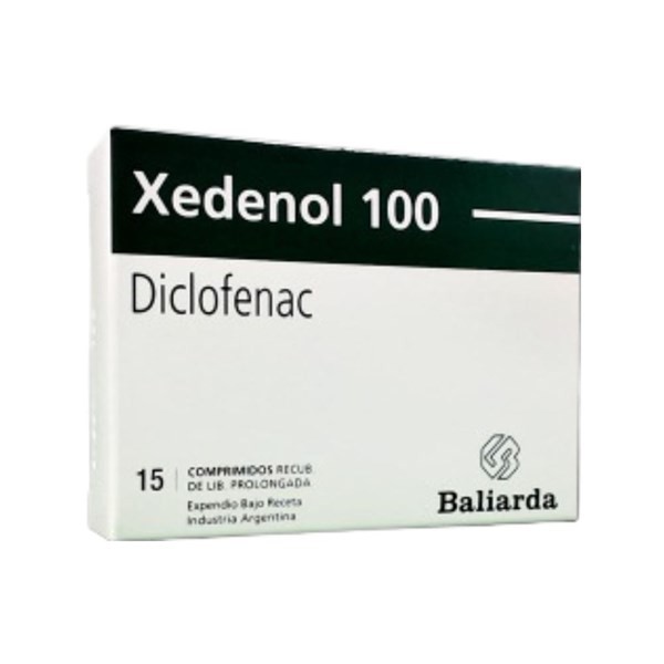 Baliarda Xedenol Diclofenac Sódico 100 Mg x 15 Comp Recubiertos Liberación Prolongada #1