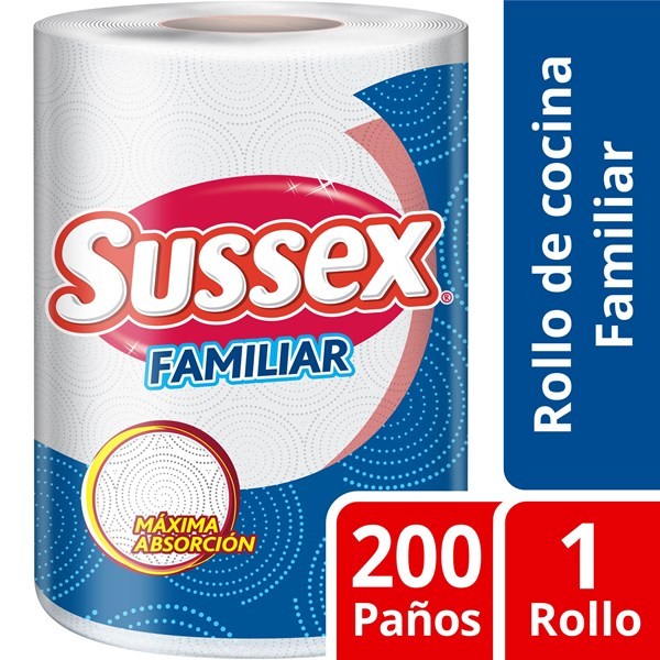 Sussex Rollo Cocina Familiar 200 Paños
